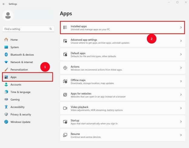 App-Einstellungen öffnen: 4K Downloader neu installieren
