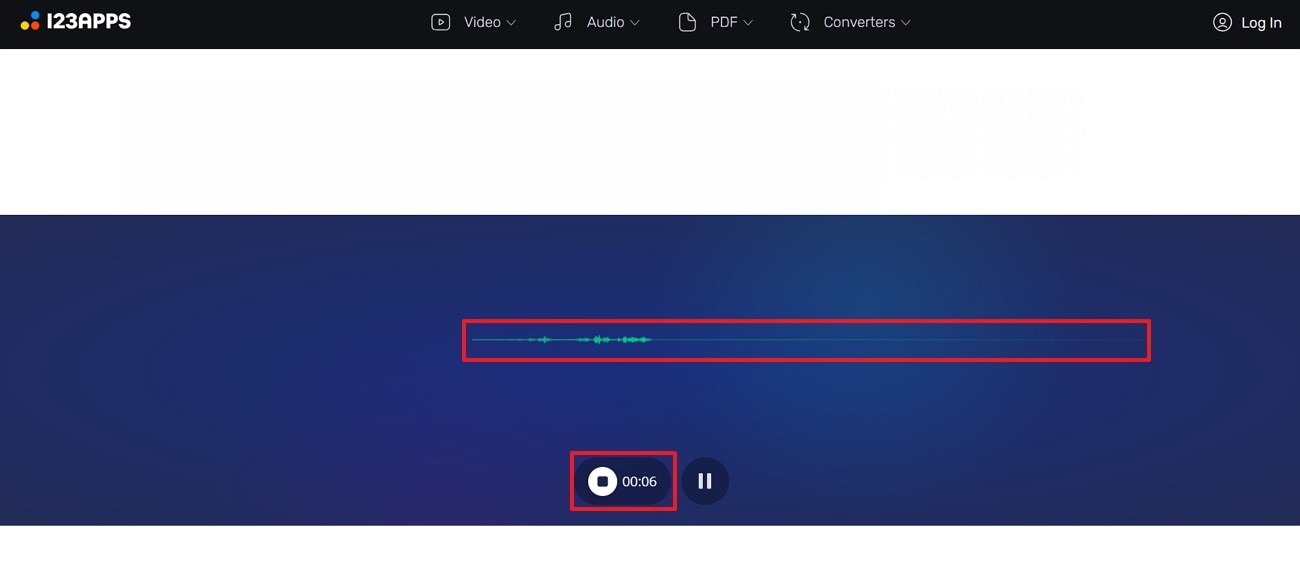 hit stop button after recording