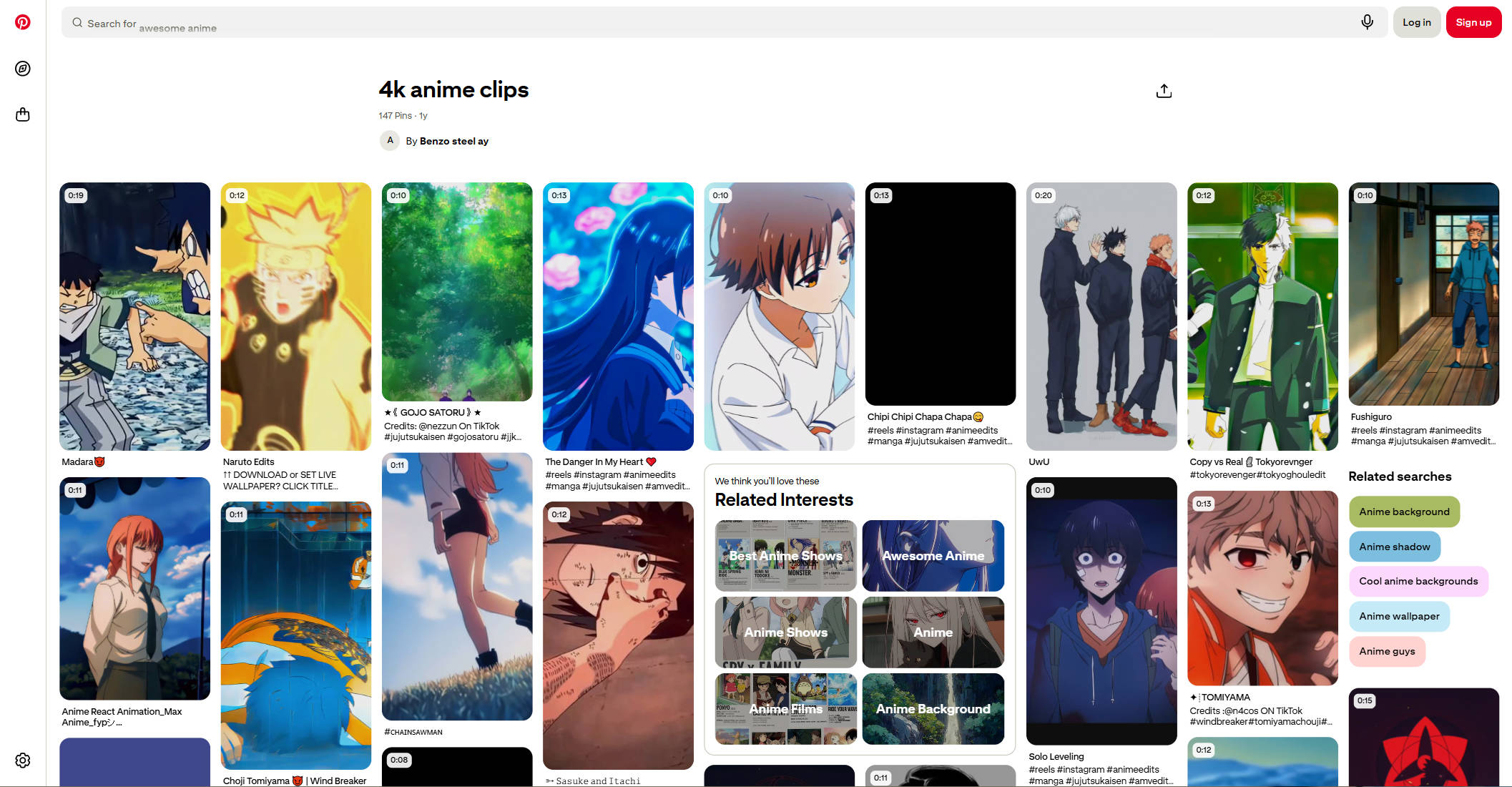 pinterest anime clips