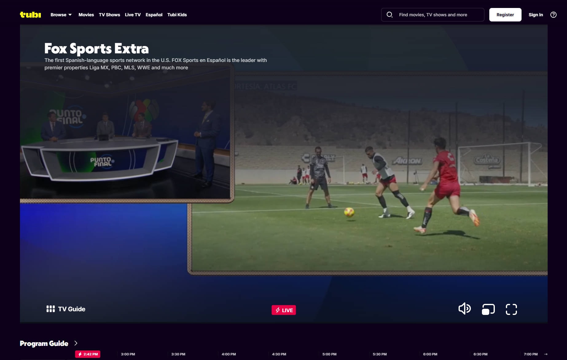 tubi sports