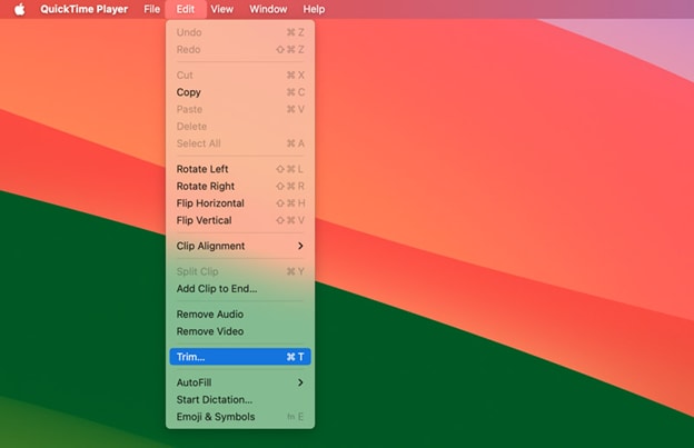 trim video in quicktime