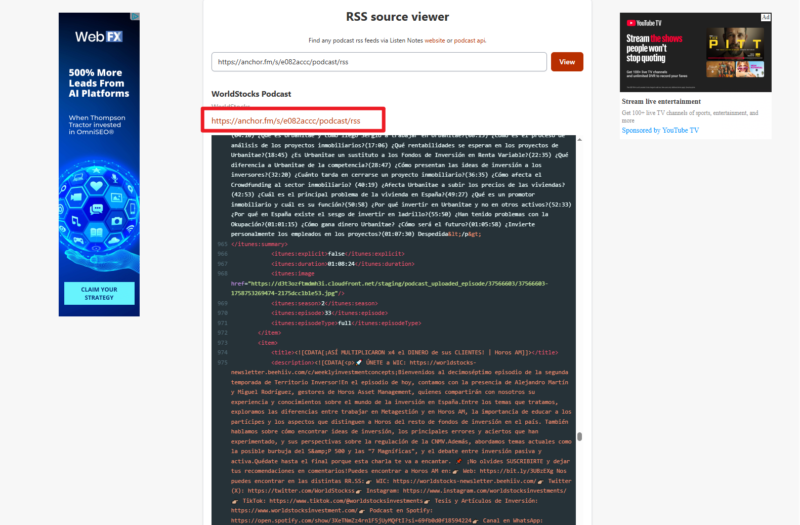 Locate the Original Episode Audio