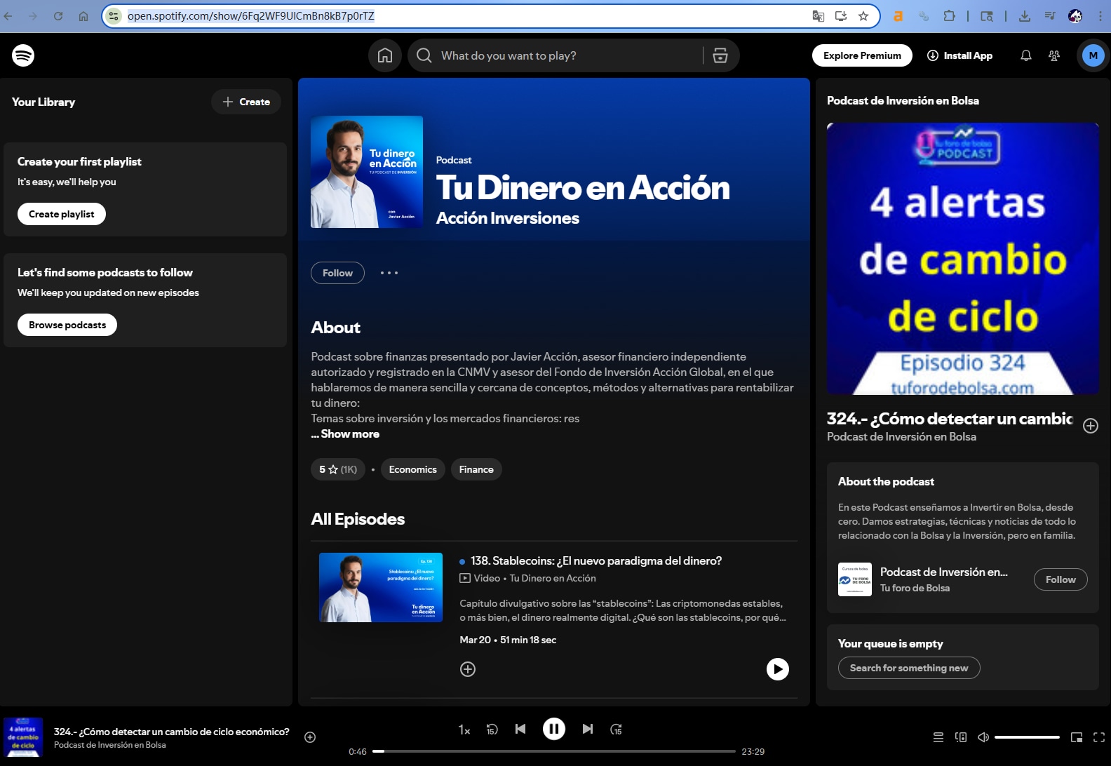 Copy the Spotify Podcast Link