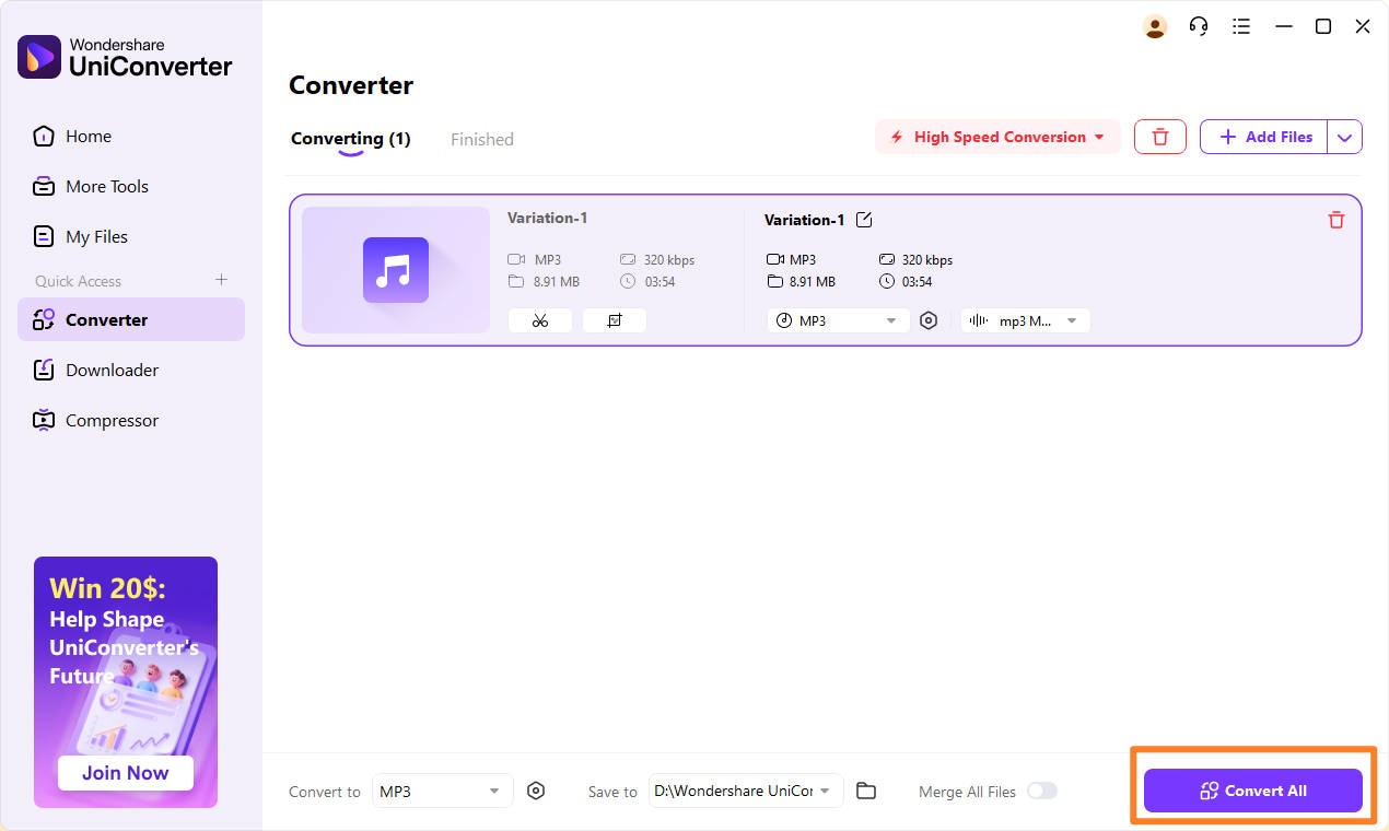 confirm and export