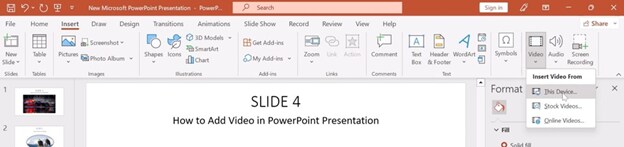insert to add online video link