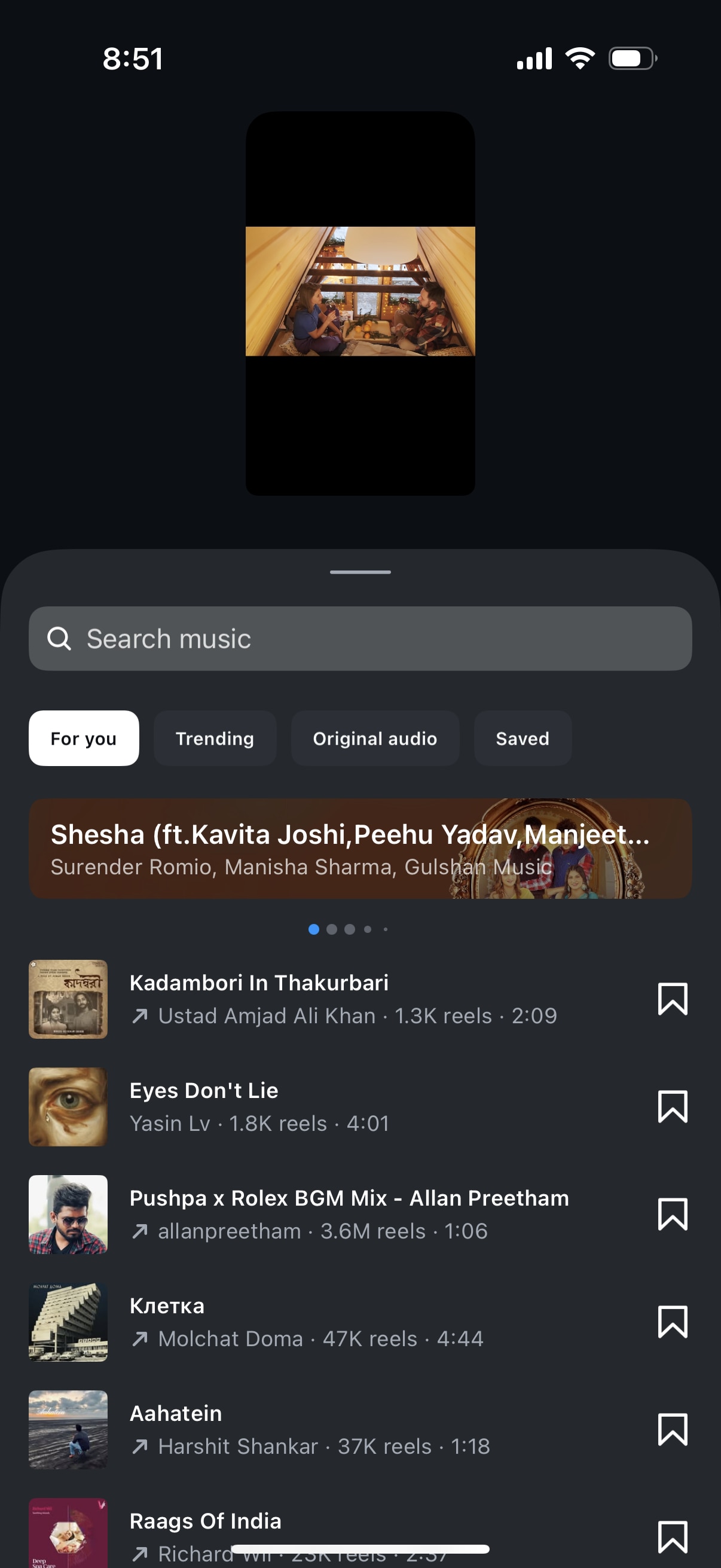 how to add music to instagram reel