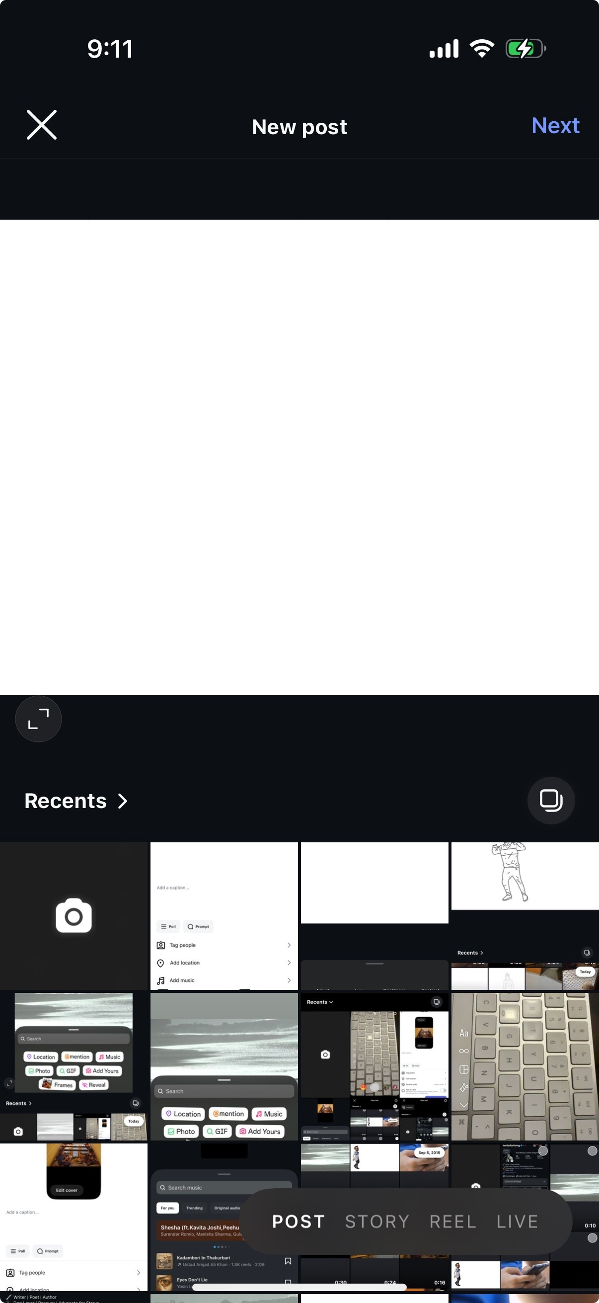 add post to instagram feed