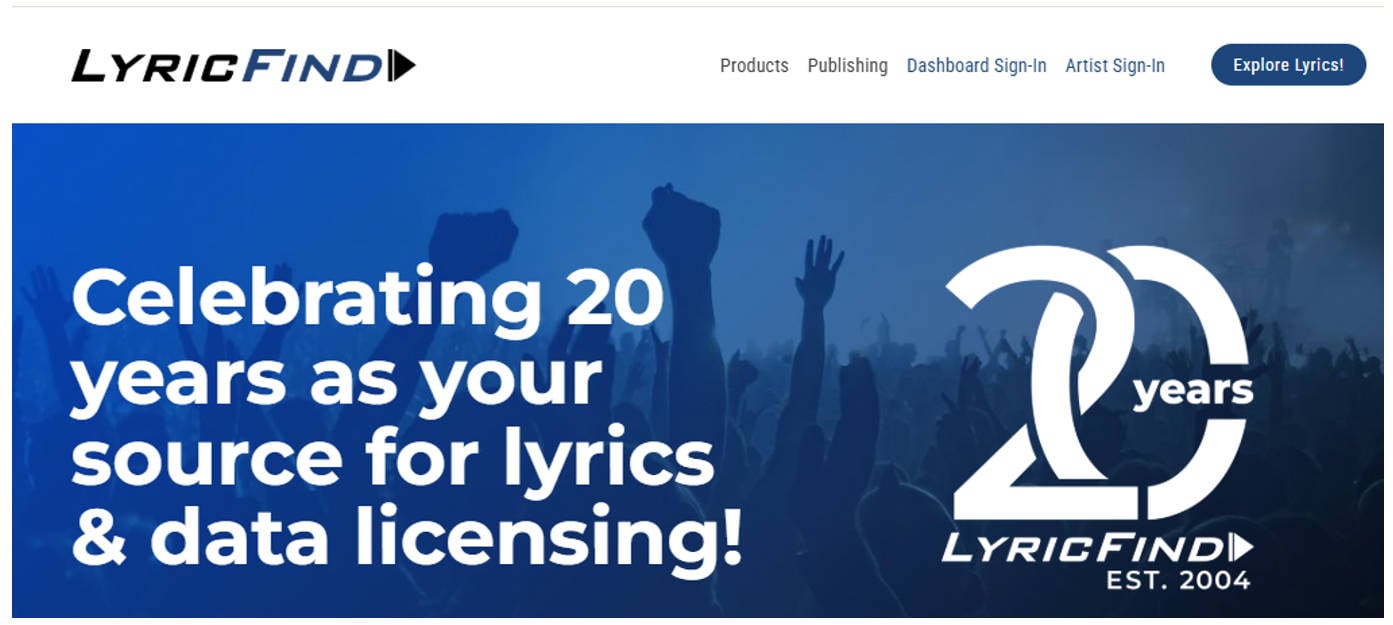 Lyricfind song lyrics finder