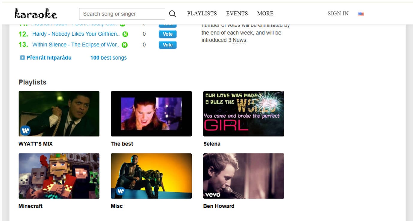  Karaoke.net song lyrics finder
