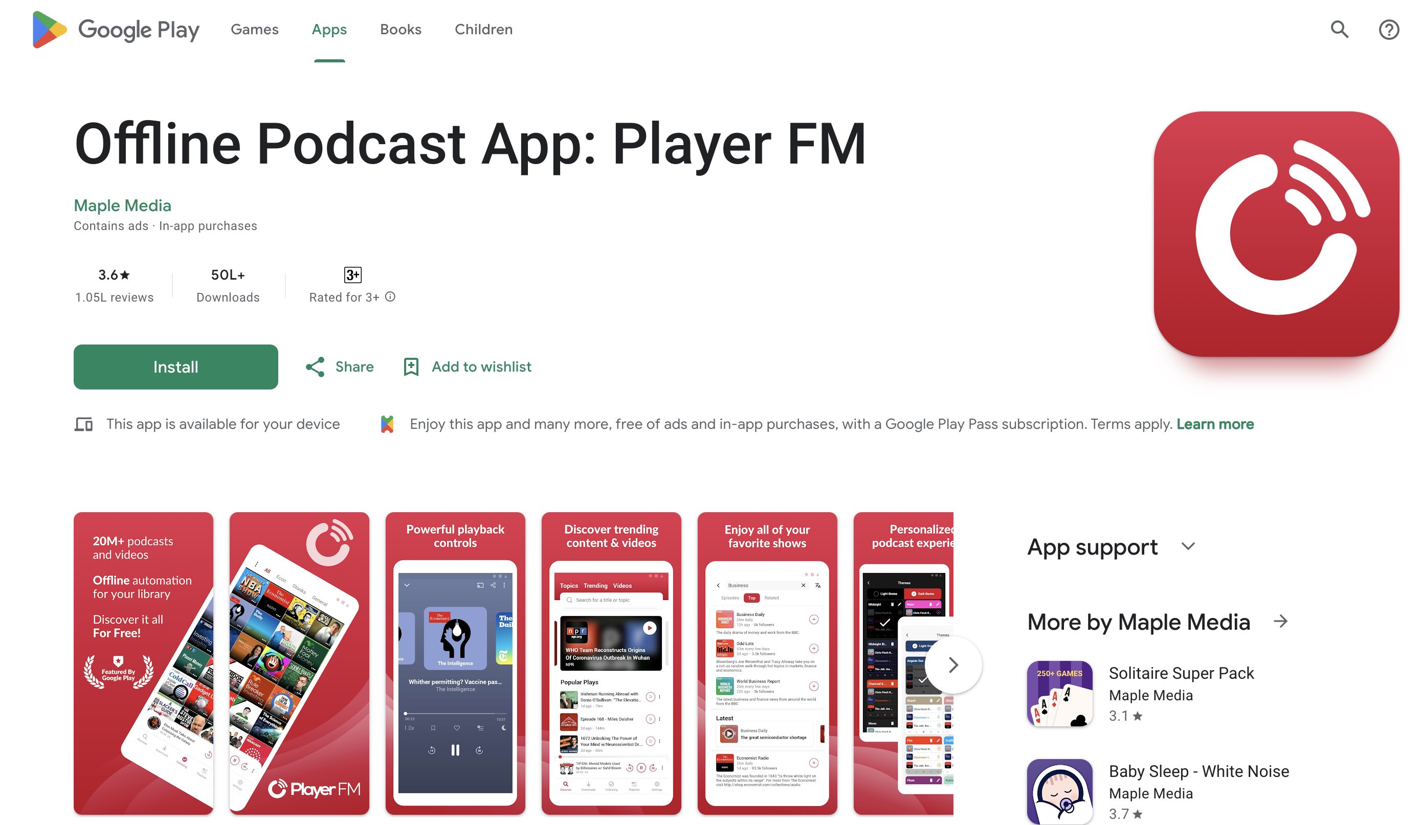 player fm homepage