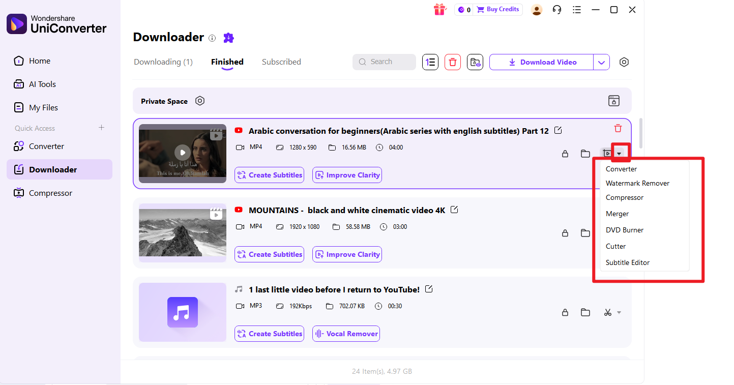 preview andexport video