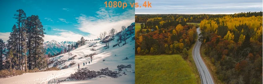 Vidéo 1080p vs 4k