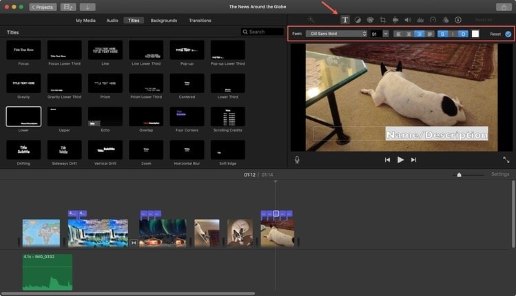 how to put subtitles in imovie