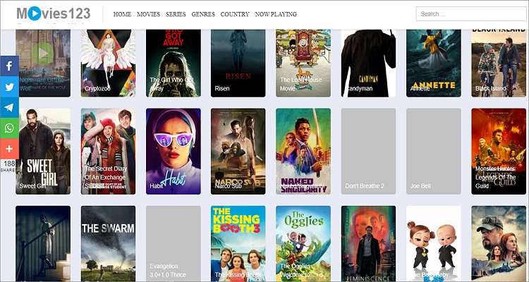 sitio web para ver películas con subtítulos en inglés