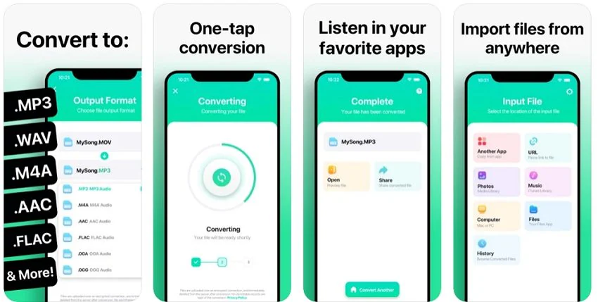 Convierte la grabación a MP3 en iPhone/iPad