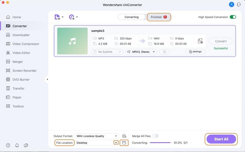 convert wav to mp3 mac for podcast