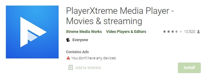 MP4-Datei auf Android mit PlayerXtreme öffnen