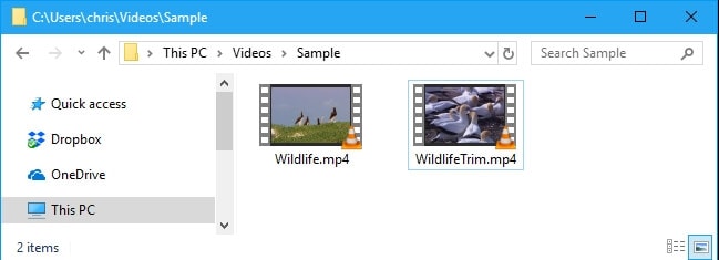 trim MP4 videos on your Windows 10 for free