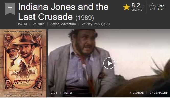 40 beliebte Silversterfilme: 17. Indiana Jones und der letzte Kreuzzung
