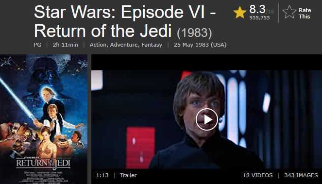 40 beliebte Silversterfilme: 25. Rückkehr der Jedi