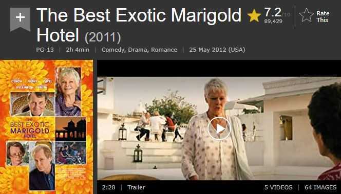 The Best Exotic Marigold hotel