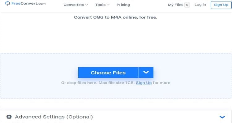 OGG  to M4A Online Converter - FreeConvert