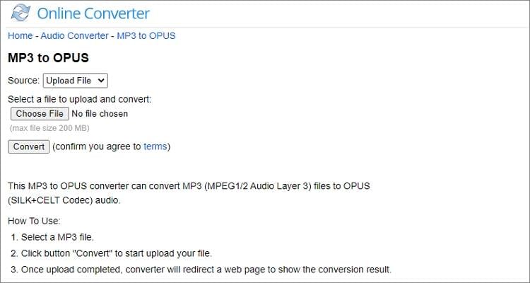 Free Online MP3 to OPUS Converter - Online Converter