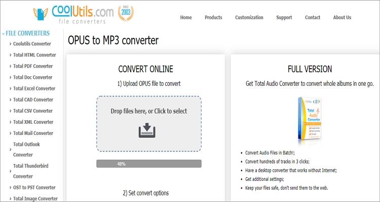 Free Online MP3 to OPUS Converter - CoolUtils