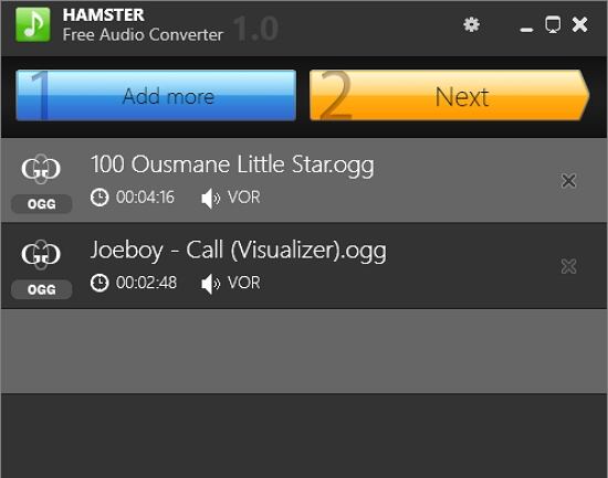 Convertidor en línea gratuito de OGG a MP3 - Hamster Free Audio Converter