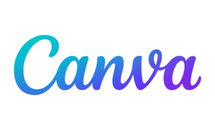 canva logo in a white background
