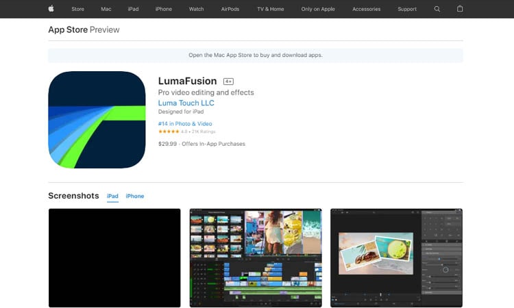 lumafusion on the app store