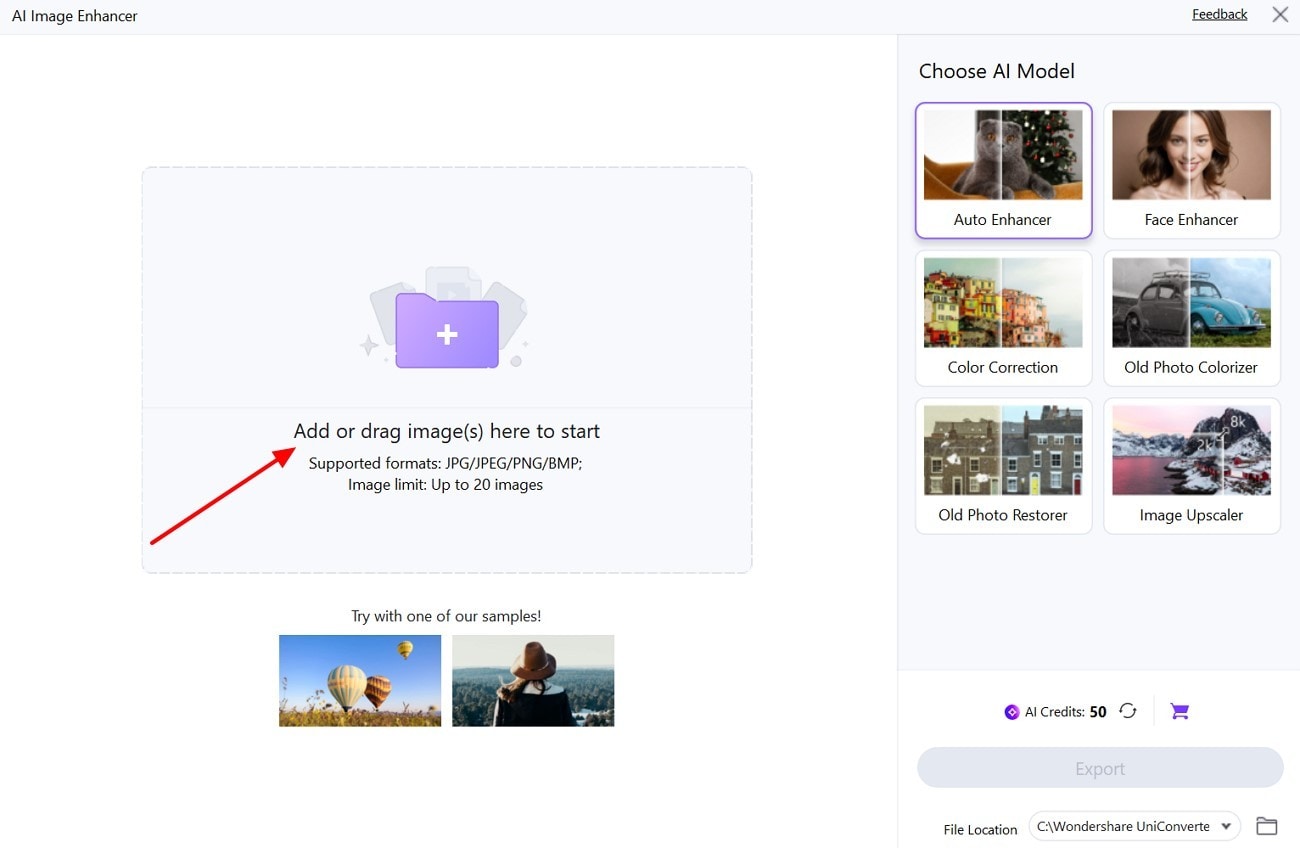 add bokeh effect images interface
