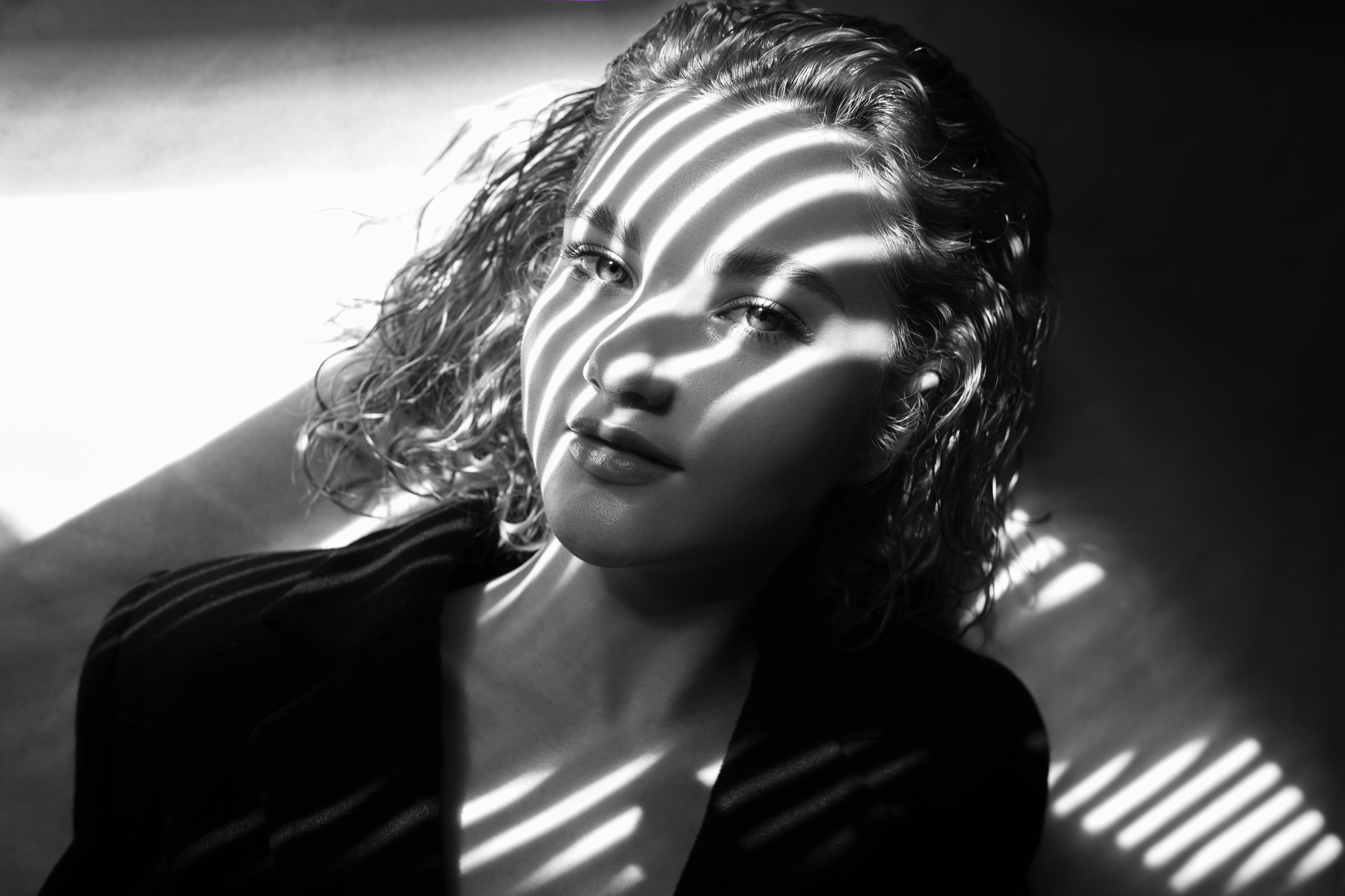 sympathetic girl stands room 