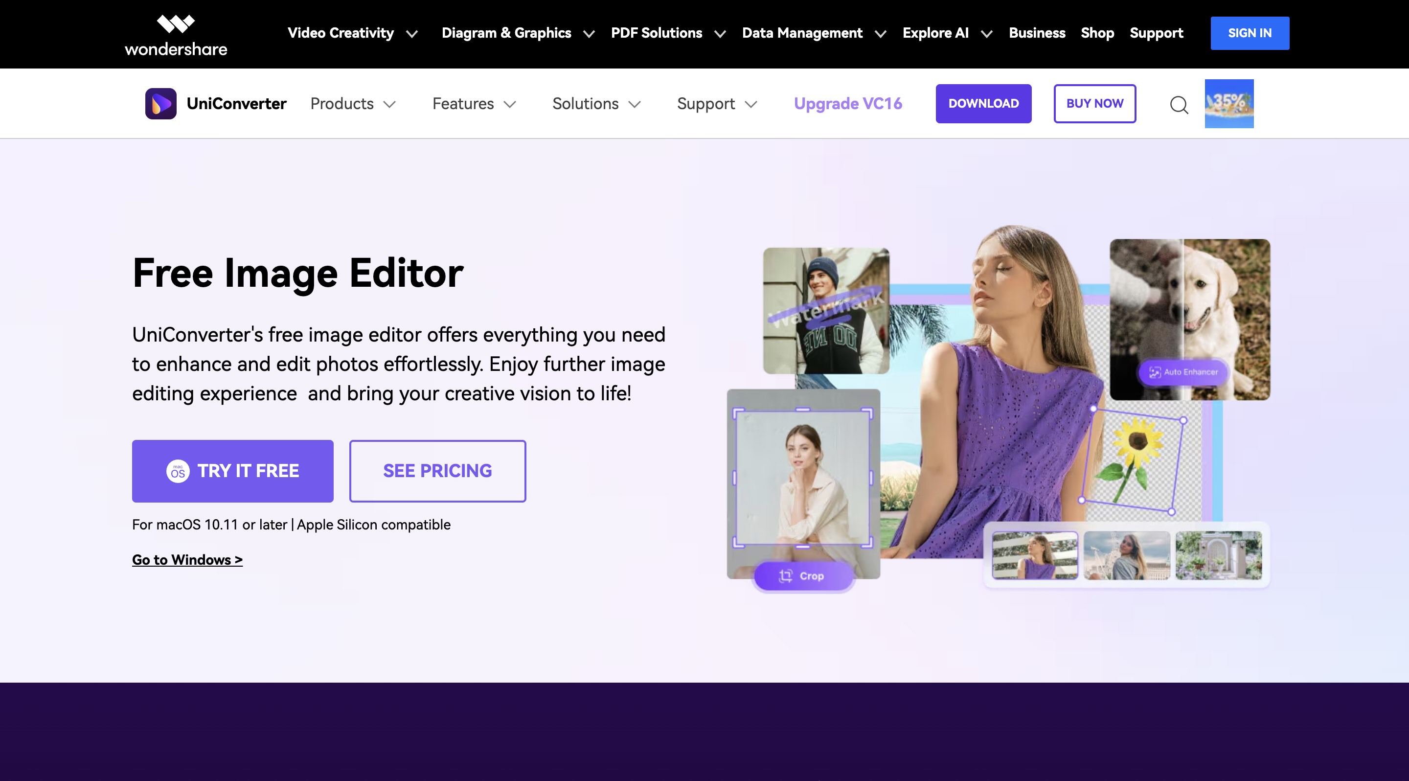 wondershare uniconverter ai image enhancer