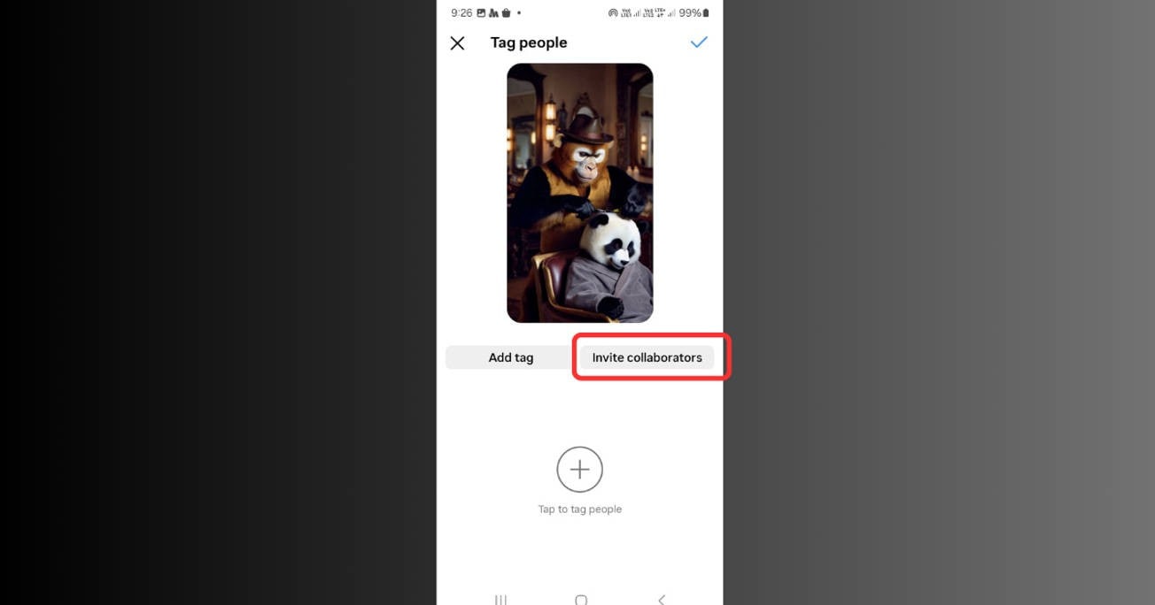 invite collaborator button