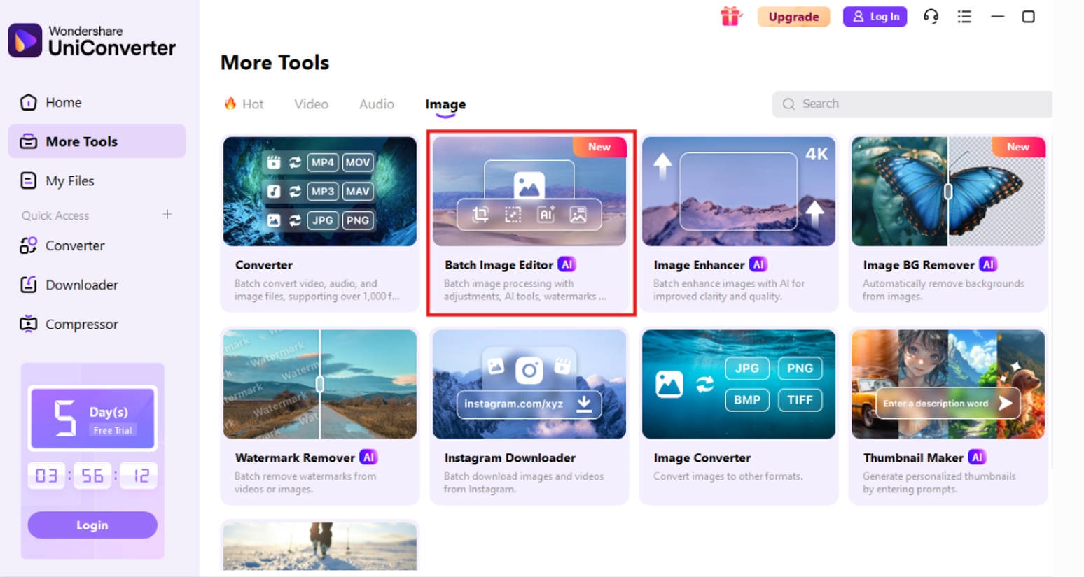 go to batch image editor