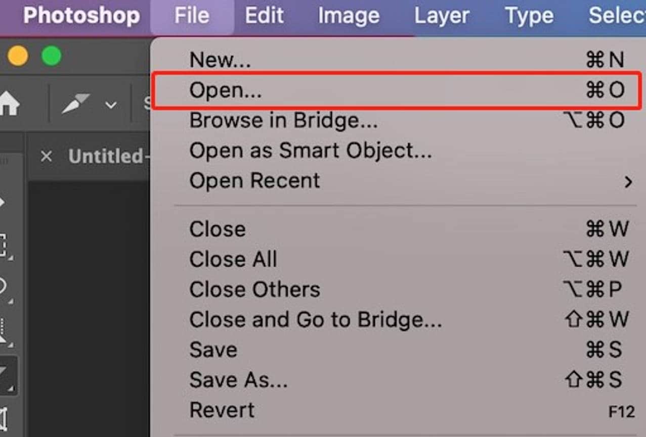 Open your image in Adobe Photoshop