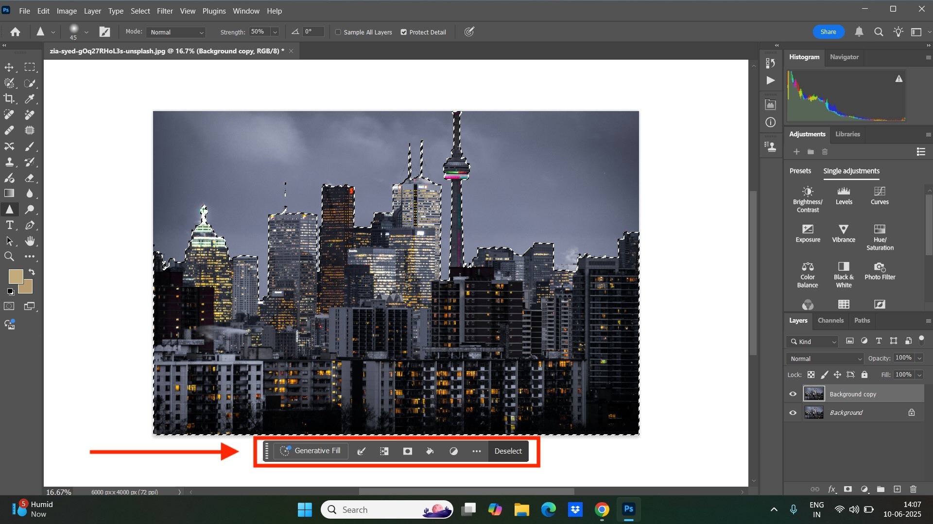 photoshop sharpen tool specific subject