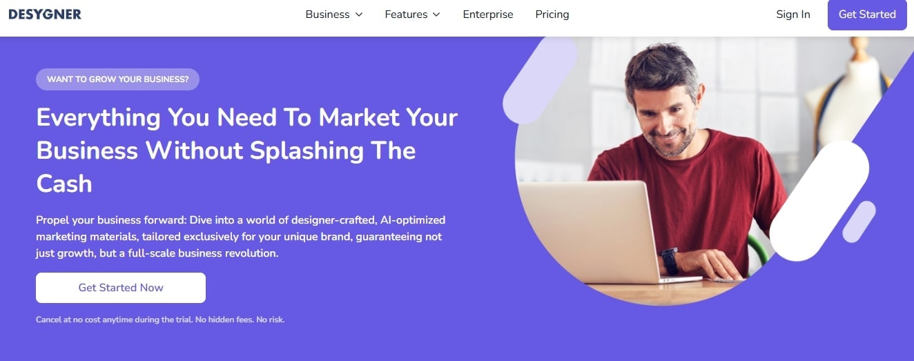 Desygner Twitter header maker