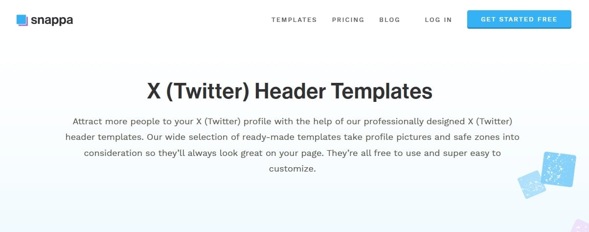 Snappa Twitter Header Templates