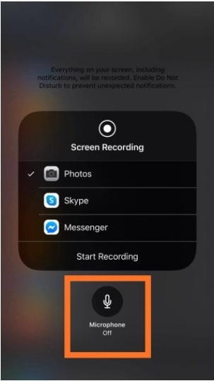 El grabador de pantalla integrado en el iPhone