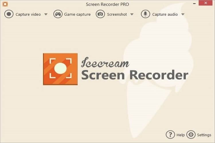 kostenlose Spieleaufnahme Icecream Screen Recorder