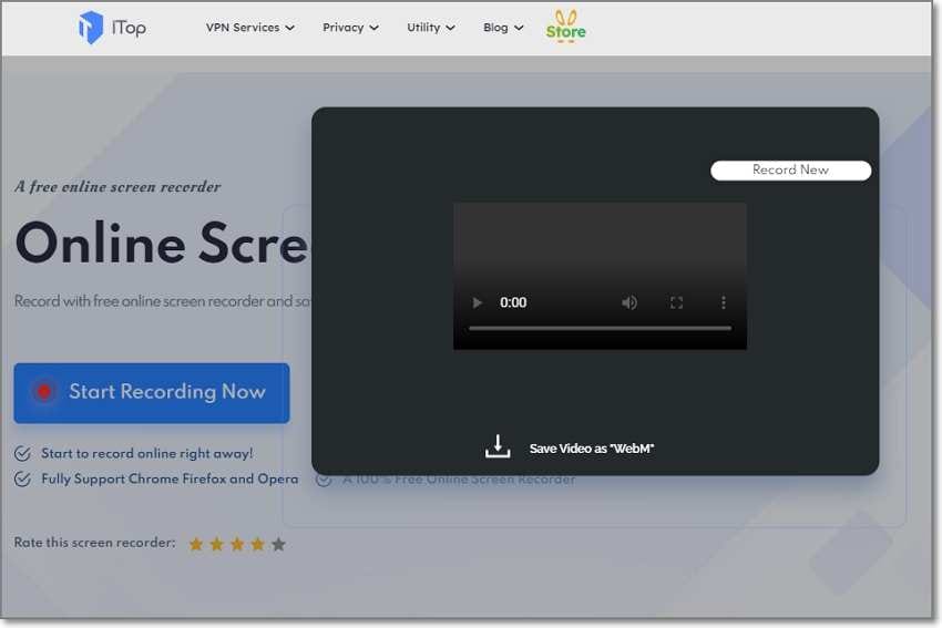 iTop Online Screen Recorder