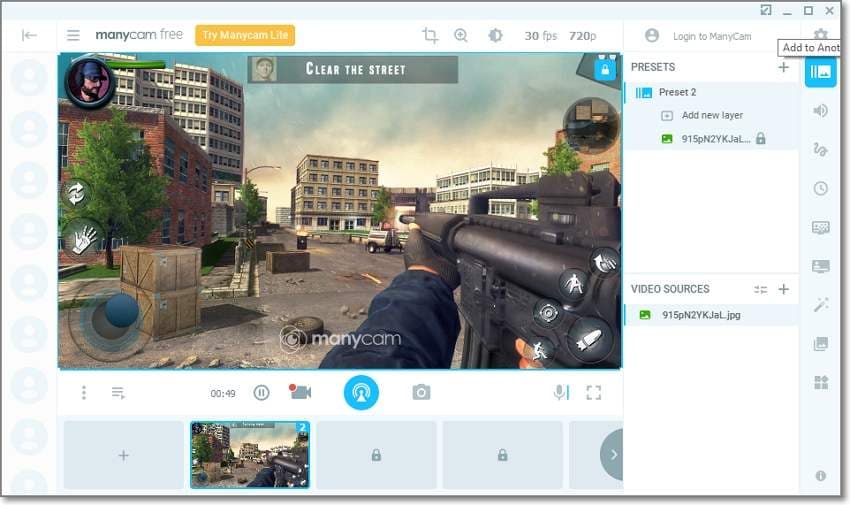 game recorder for pc ManyCam