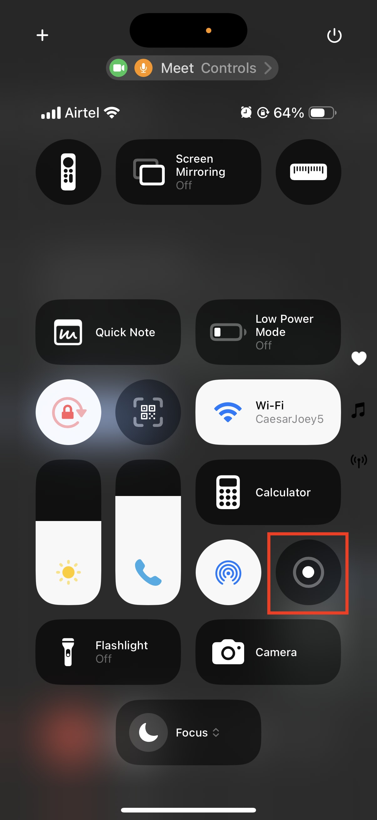 stop screen recording in iphone