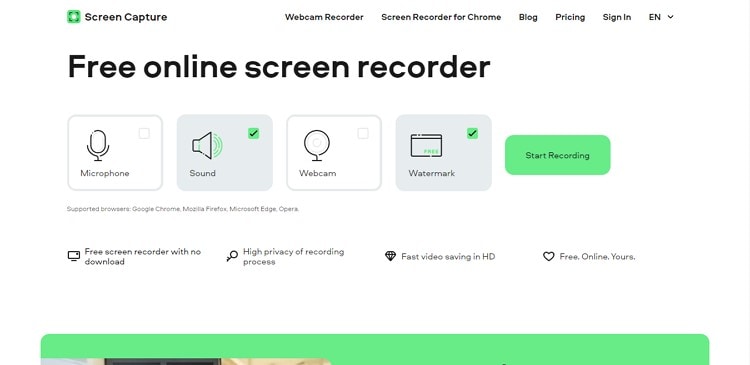 record live stream with Screen Capture