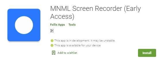 MNML Screen Recorder