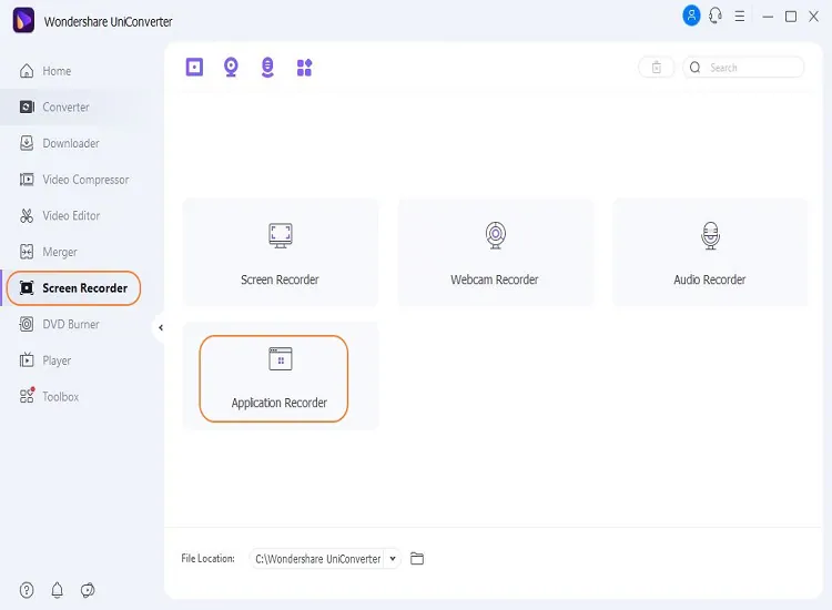 Instala e inicia la última versión de Wondershare UniConverter.