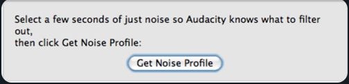click get noise profile