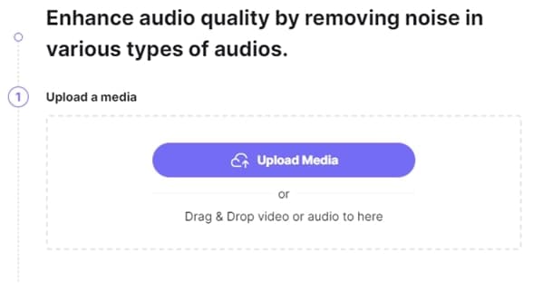 supprimer en ligne le bruit d'un enregistrement audio